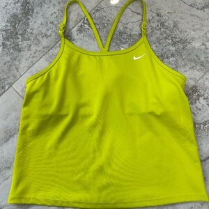 Nike Tank Top Girls XL Neon Yellow Dri-Fit Breathable Sleeveless Running